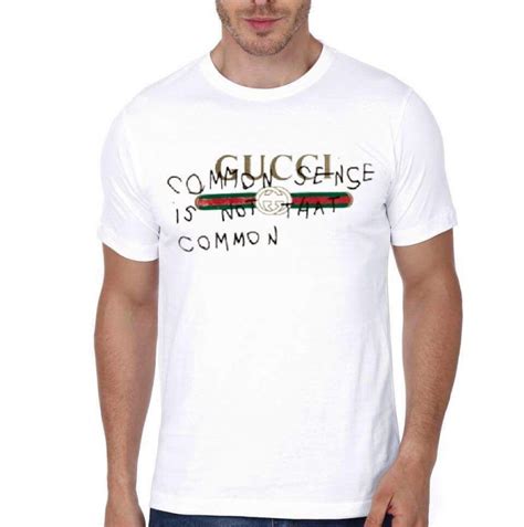 gucci shirt common sense isn& 39|gucci slogan tees history.